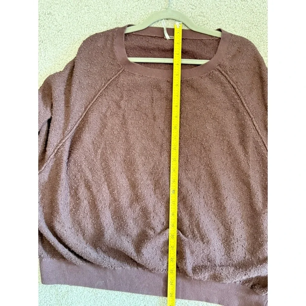 Free People Found My Friend‎ Pullover Sweater Plum Burgundy Medium